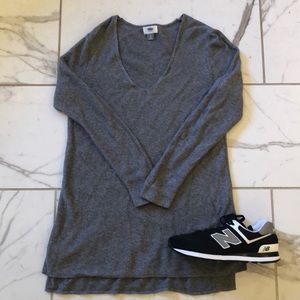 Old navy large long gray tunic sweater